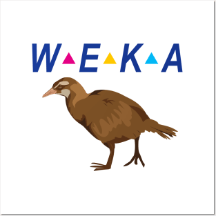 WEKA Native New Zealand Bird Posters and Art